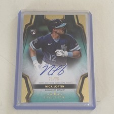 2024 Topps Five Star Autographs Aqua #FSANL Nick Loftin Auto /75 RC Royals