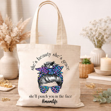 Mama Tote Bag Funny Mom Canvas Bag Cute Gift for Mom Mother's Day Tote Bag