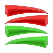 4PCS Dent Repair Tools, Curved Plastic, Paintless, Red Green, Car Body