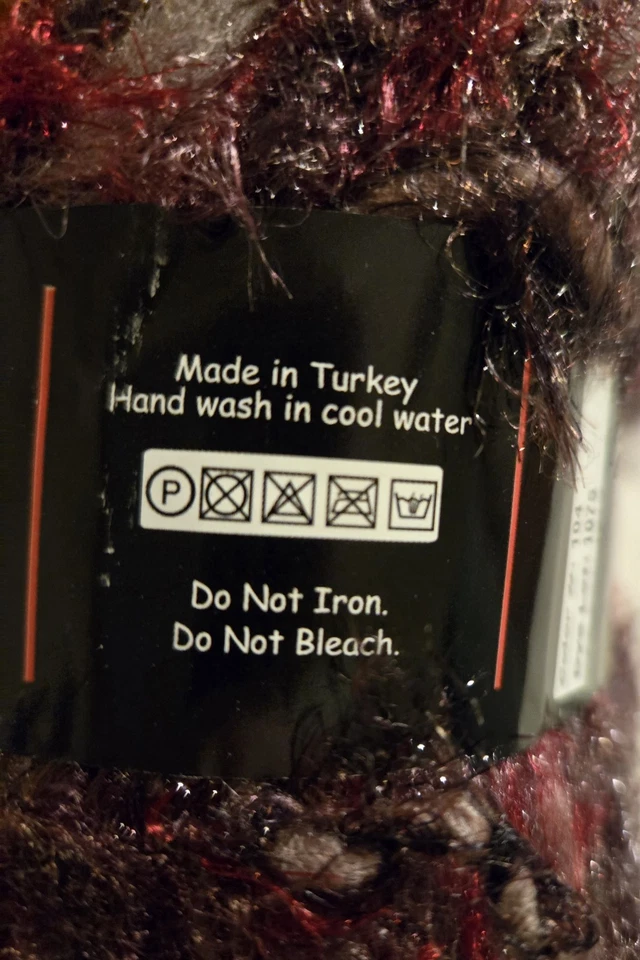 Lot Of 5 Skeins Of Dark Horse Yarns Grand Bulky Weight Yarn Red Purple Black - Image 3 of 4