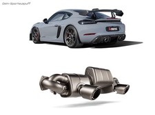 Akrapovic Slip-On Race Line Titan Sportauspuff Porsche 718 Cayman GT4 RS