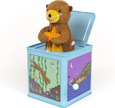 My Little Sea Otter Musical Jack in the Box, Plush Pop-Up, Side Crank Song, Clas
