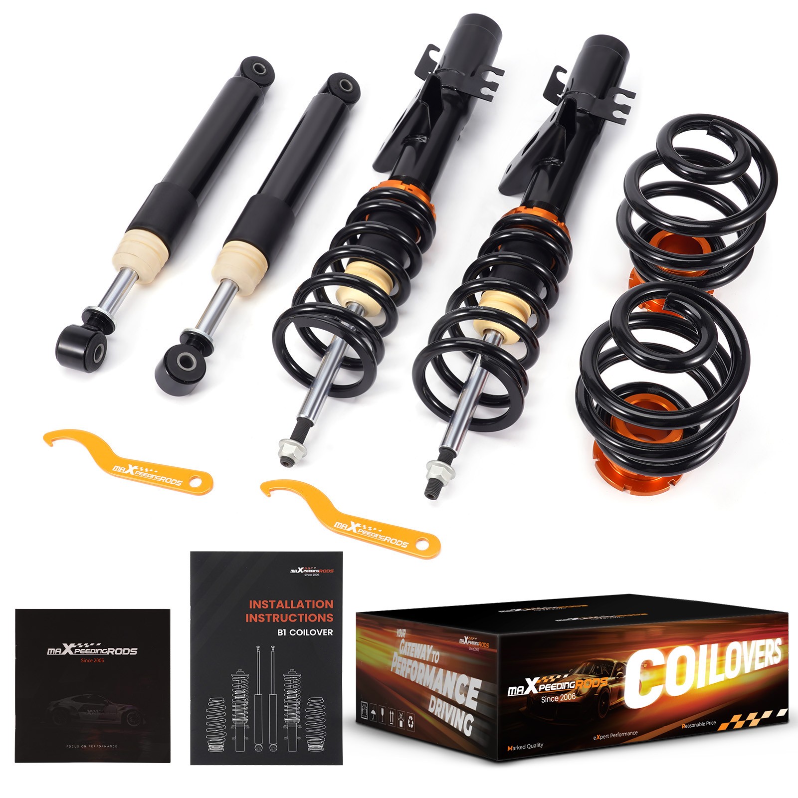 maXpeedingrods Coilover Kit for VW Transporter T5 T6 All Engines T26 T28 T30
