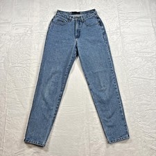 NY Line Jeans Womens 26 Blue High Waisted Straight Leg Vintage 90s Made in USA