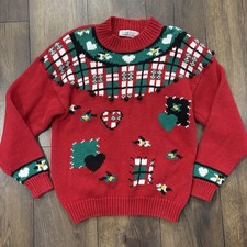 Vintage Karen Scott Christmas Holiday Sweater, Size Medium