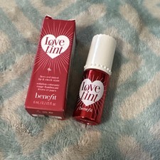 Benefit Love Tint Fiery-Red Tinted Lip Cheek Stain 0.2 oz / 6 ml NEW W box