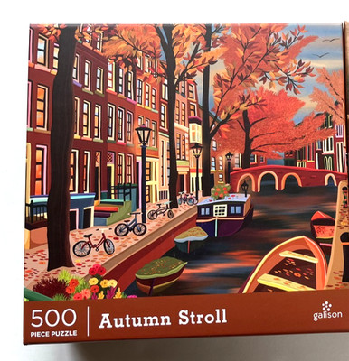 Galison 500 piece puzzle AUTUMN STROLL - Halloween NEW 2025
