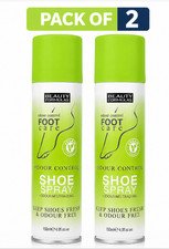 Beauty Formulas Odour Control Foot & Shoe Spray 150ml Pack of 2 Freshener