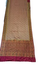 Womens Indian Saree Red/Green Floral With Gol...