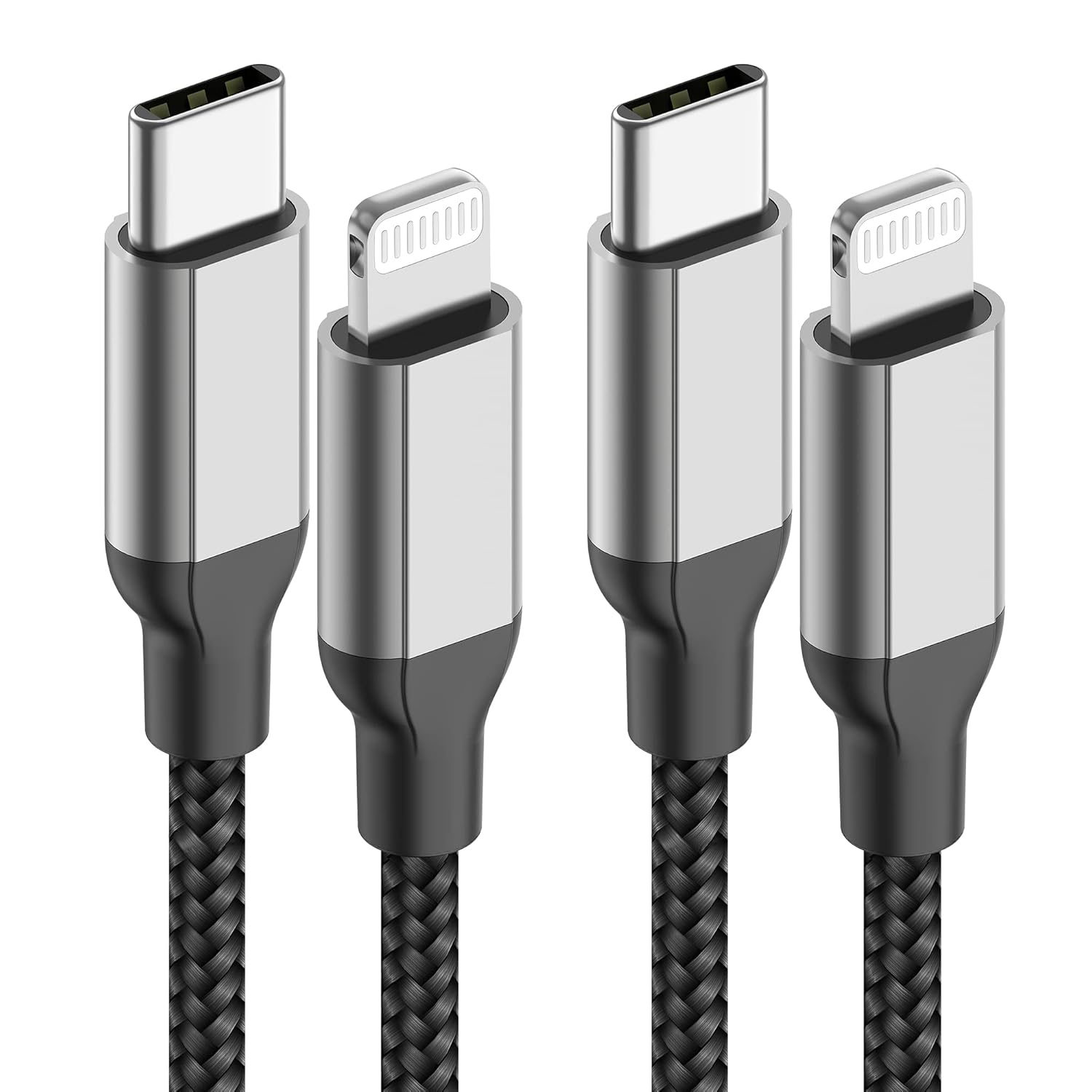 2Pack MFi Certified 3ft USB-C to Lightning Cable - Fast Charging for iPhone 14-8-image