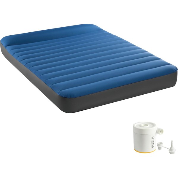 Intex 64012 Luftbett Full Dura-Beam Truaire Inkl. Usb-Luftpumpe (137X191X22Cm)-image