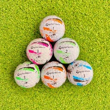 24 TaylorMade Speedsoft Ink Used Golf Balls 5A Mint Condition Lot Colored