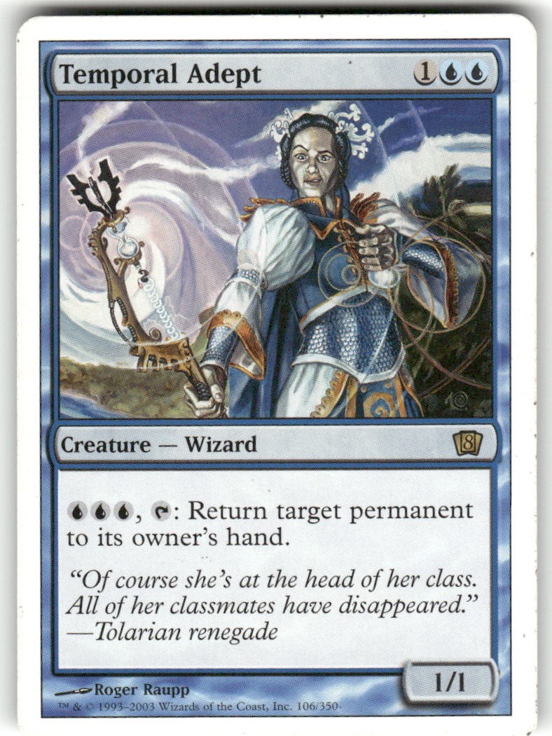 Temporal Adept 106 Rare 8th Edition Magic: The Gathering LP