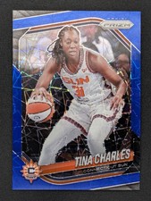 2025 Panini Prizm WNBA - Tina Charles #3 - Blue Velocity Prizm Connecticut Sun