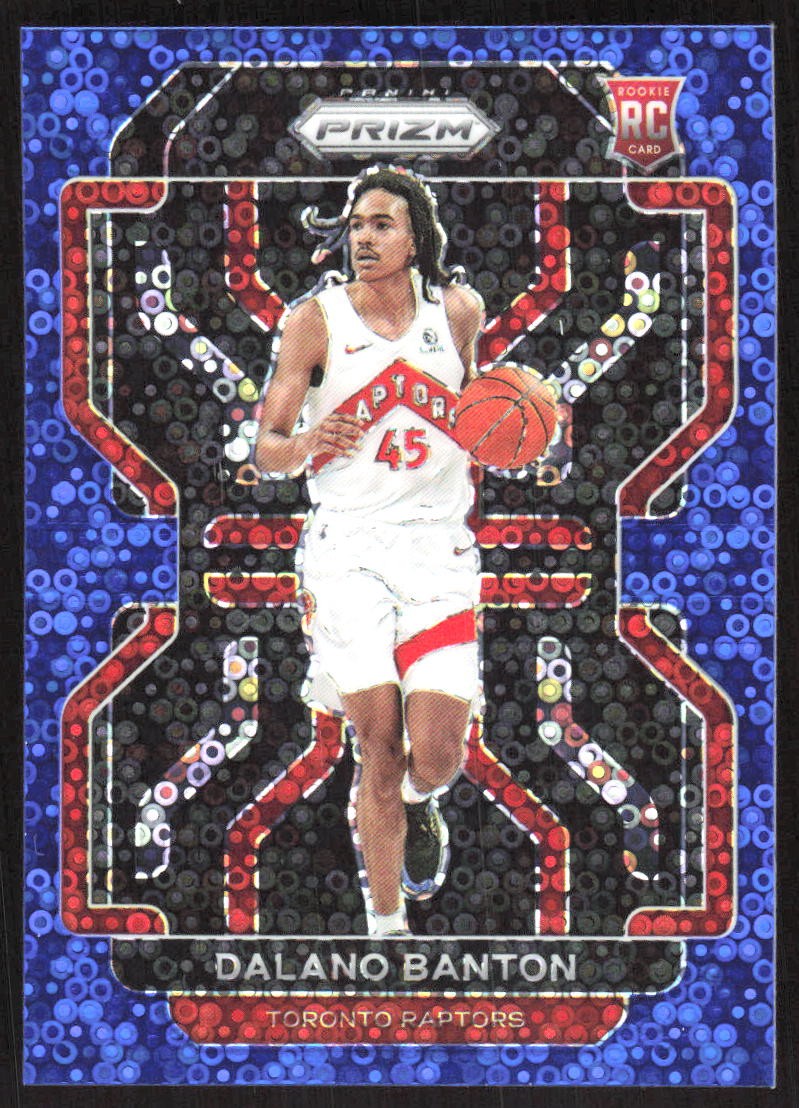 1554G 2021-22 Panini Prizm #328 Dalano Banton Fast Break Blue #/150