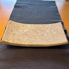 Rectangular Japanese tableware footed long plate Instagram worthy ceramics Made
