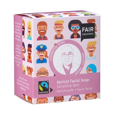   Fair Squared Natural Apricot Sensitive Skin Gesichtsseife 2x80g