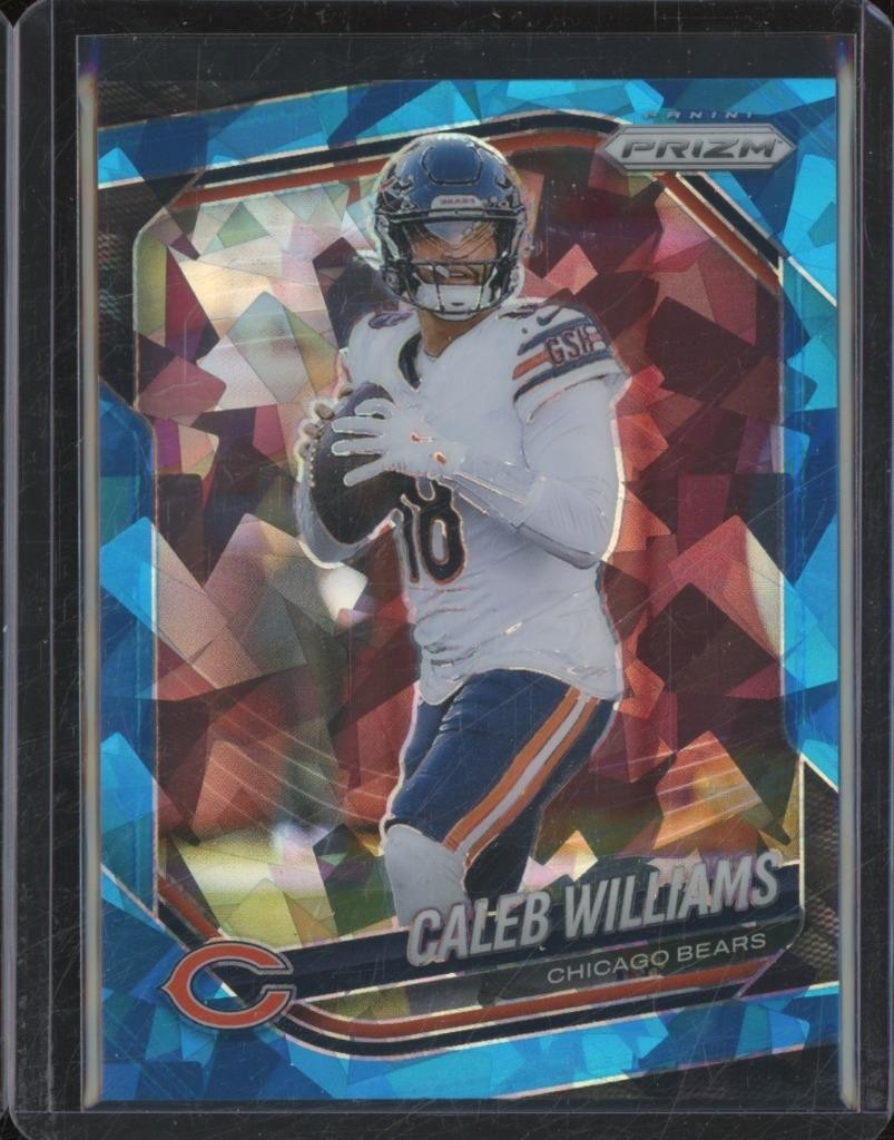 2025 Panini Prizm CALEB WILLIAMS #124 Blue Ice Parallel /99 Chicago Bears JZT1