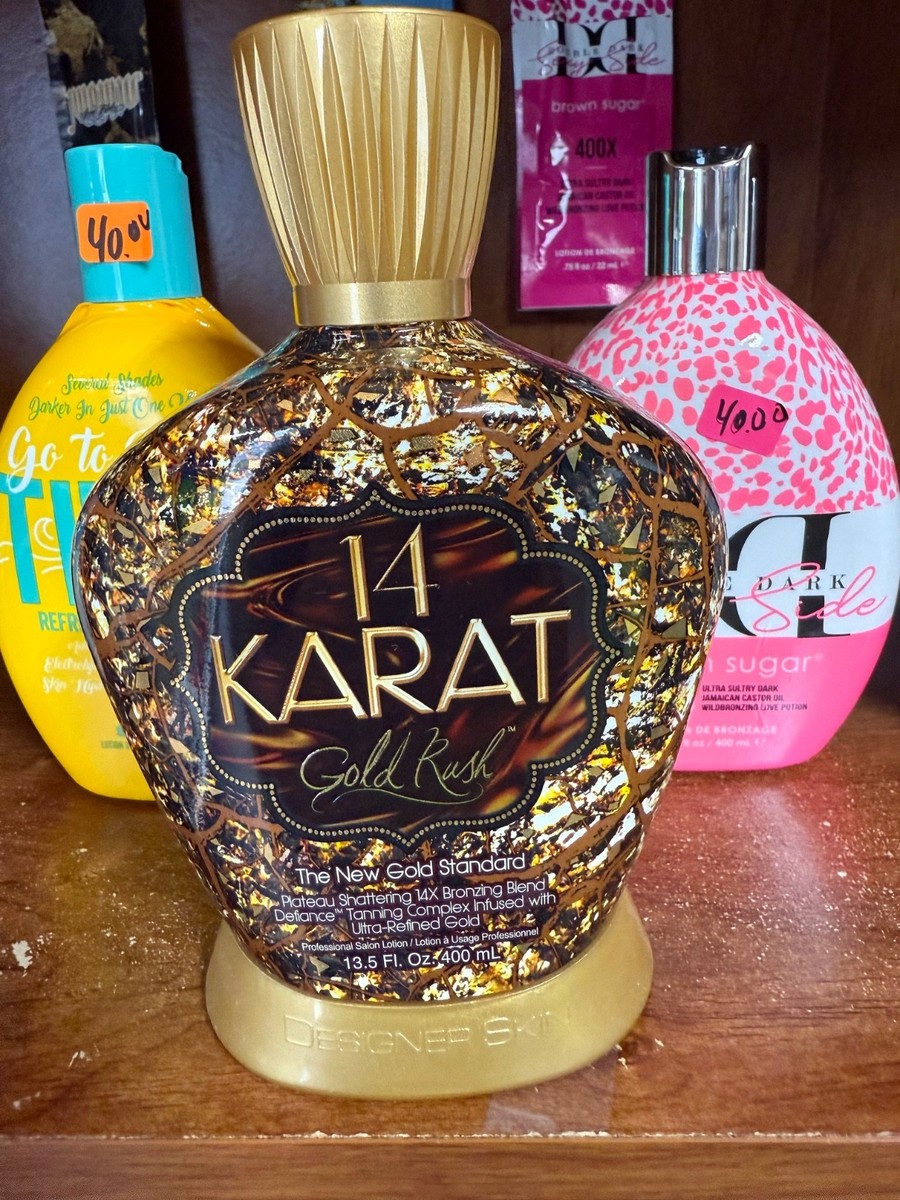 Designer Skin 14 Karat Gold Rush Bronzer Tanning Bed Lotion - 13.5