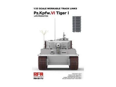 Rye Field Model - Tiger I Late Production Up-grade Ver. Bearbeitbare Gleisgli...