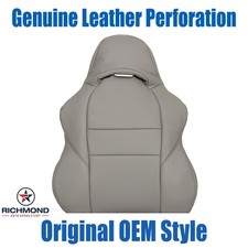 For 2005-2006 Acura Rsx Type-s -driver Side Lean Back Leather Seat Cover Lt Gray