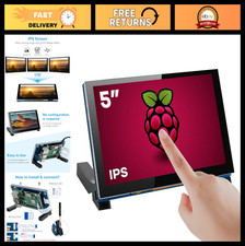 5" Touchscreen IPS Display for Raspberry Pi 5/4/3 - 800x480 Capacitive Screen, D