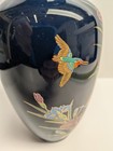 Two Vase Lot Blue And One HP, Floral 10 And 6 Inch — photo 2