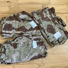 USGI 6 Color Desert / Chocolate Chip Jacket Desert Storm Uniform - LARGE  LONG