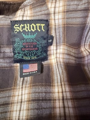 Vintage Schott NYC 663 Antique Cowhide Work Jacket Men's Large