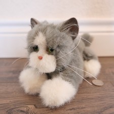VTG Furreal Friends Kitten Grey Cat Tiger Electronics 2002 Works-Purrs