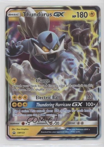 Thundurus GX Pokemon Sun & Moon Black Star Promo #SM133