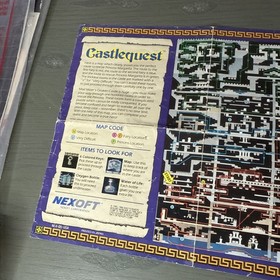 Castlequest Nintendo NES Foldble Promo Poster Map Insert ONLY