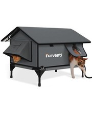 Heated Cat House for Outside,Extremely Weatherproof Insulated in