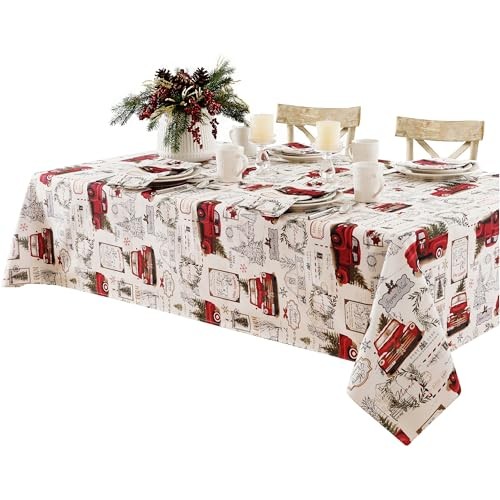 Christmas Pine Hill Tree Farm Set of 8 Fabric Napkins, 18" x 18" (Set of 8) - Picture 6 of 8
