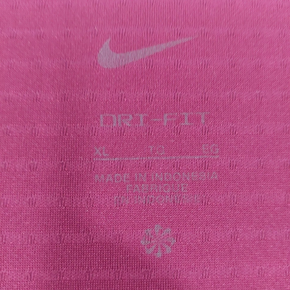 Camiseta deportiva reflectante Nike Running Dri-FIT para mujer XL granate manga corta Foto 3 de 4