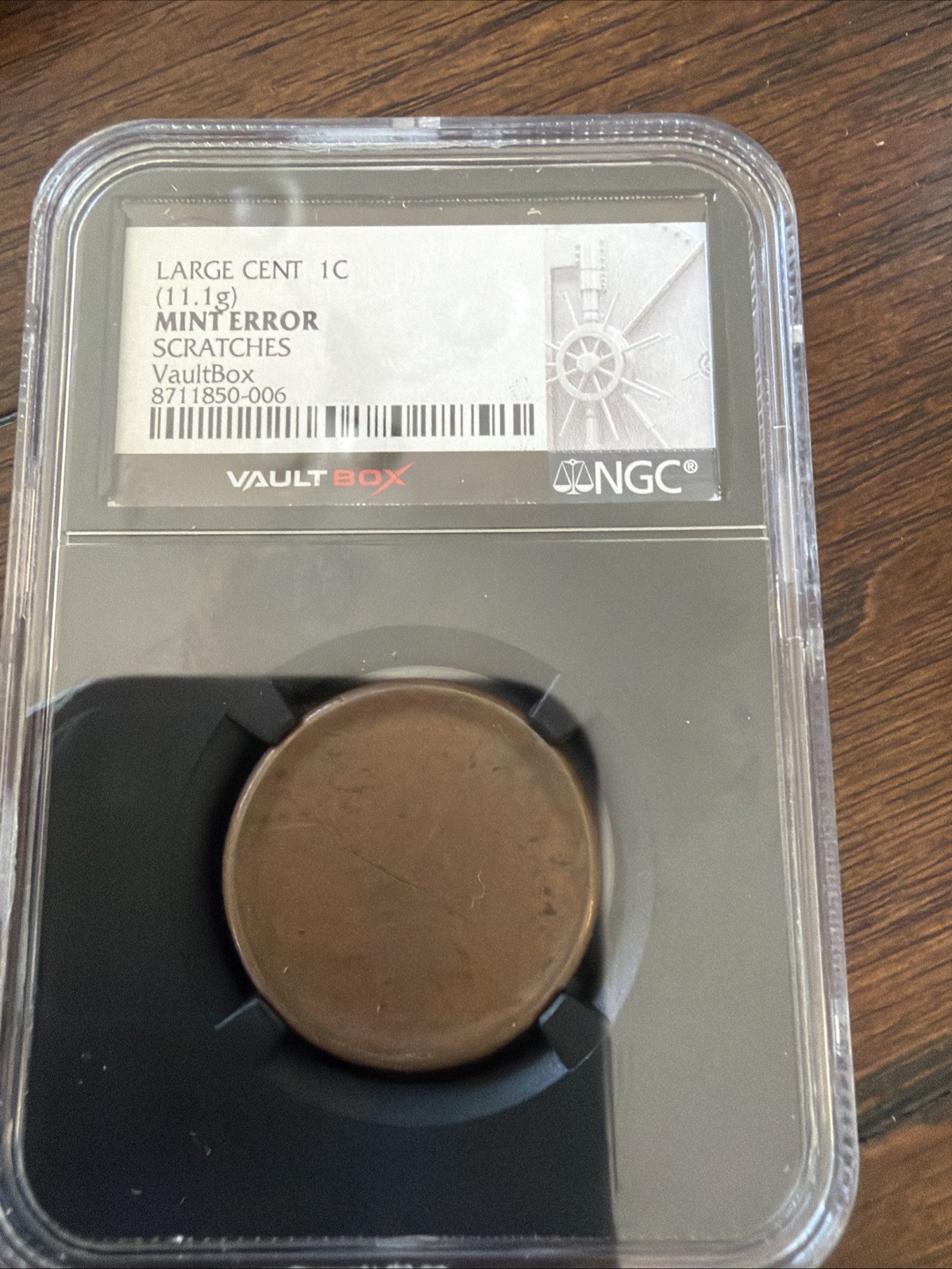 Large Cent Mint Error Blank
