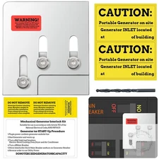 Generator Interlock Kit for Square D QO & Homeline 150 or 200 Amp Main Breaker