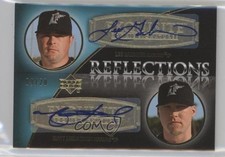 2007 Exquisite Rookie Signatures Gold 9/20 Lee Gardner Matt Lindstrom Auto 4i6