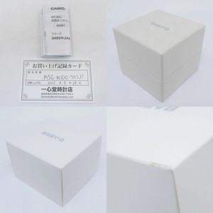 CASIO Baby G MSG W100 7A2JF radio solar wristwatch Used beautiful item