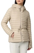 Soia & Kyo Ayleen Women's Hooded Quilted Down Puffer Jacket in Hush Size XS