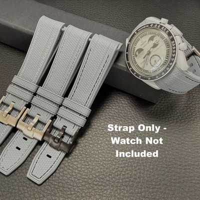 Dark Grey Watch Straps For Omega X Swatch MoonSwatch Mission To EarthPhase