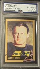 GLENN DAVIS 1993 Heisman Collection #12 SIGNED AUTO PSA/DNA