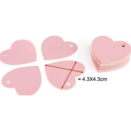 50 Pcs Pink Love Wunschkarte Baby Dekorative Tag Geschenkanhänger - Bild 2 von 11