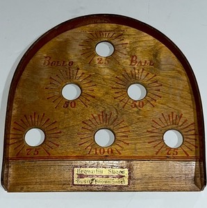 VTG J Pressman & Co Buster Brown Shoes Brown Bilt Ad BOLLO BALL Game Board #305