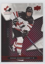 2018 Upper Deck Team Canada Juniors Exclusives 149/225 Micah Zandee-Hart #73 n9h