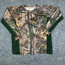 Pursuit Gear Shirt Mens 2XL Camo Long Sleeve Hunting Performance Outdoor Tee