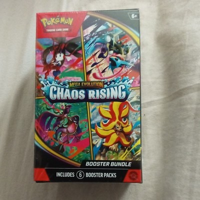 Pokémon TCG Mega Evolution Chaos Rising Booster Bundle Box 6 Packs English