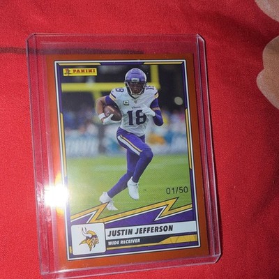 Panini 2025 NFL Justin Jefferson #29 Minnesota Vikings Serial Numbered Card