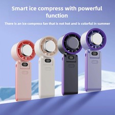 Mini Handheld small Neck fan,New folding refrigeration handheld small Neck fan