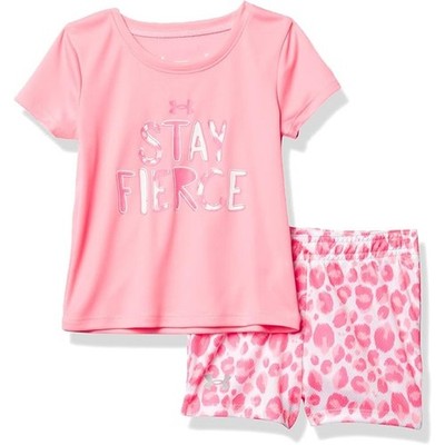 NWT Under Armour Girl's UA Stay Fierce 2pc Set sz 6X